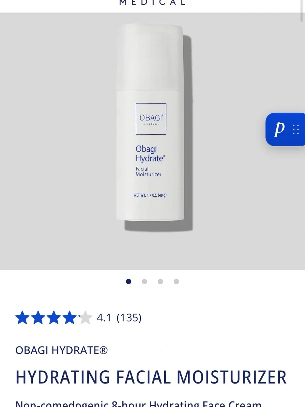 Obagi Hydrate Hydrating Facial Moisturizer